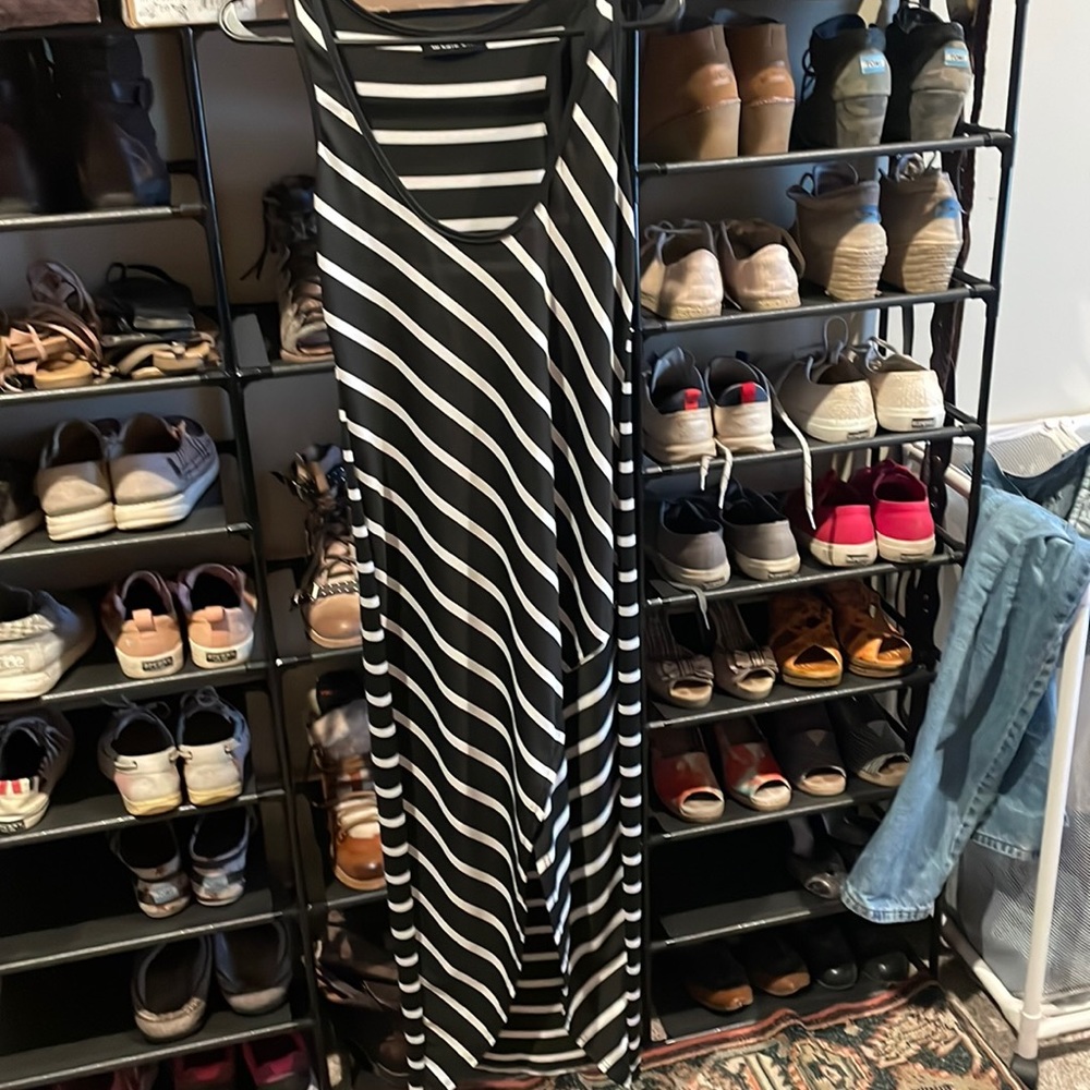 Striped maxi dress